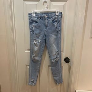 American Eagle “the dream jean” ripped jeans